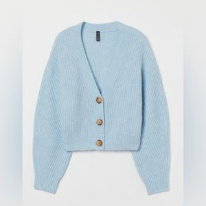 H&M Blue Knit Cardigan